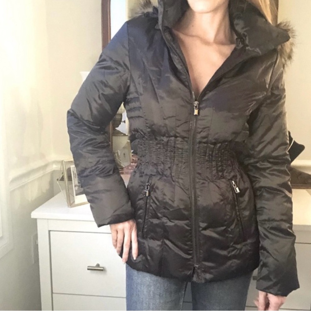Laundry by Shelli Segal Size Small Down Women's Black Puffer Jacket